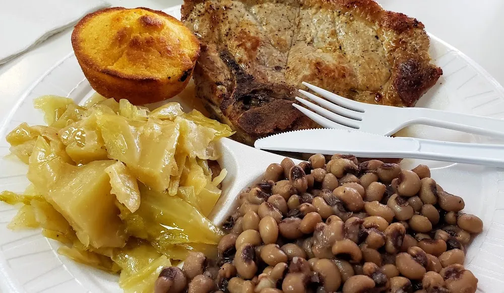 Pork Chop and Black Eyed Peas